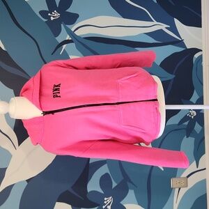 Victoria's Secret PINK Reversible Sherpa Fleece Full Zip Jacket Sz S